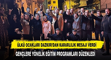 Ülkü Ocakları Dazkırı'dan Kararlılık Mesajı Verdi