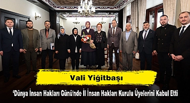 Vali Yiğitbaşı, ‘Dünya İnsan Hakları Günü'nde İl İnsan Hakları Kurulu Üyelerini Kabul Etti