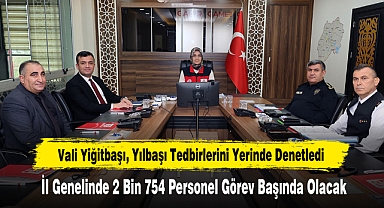 Vali Yiğitbaşı, Yılbaşı Tedbirlerini Yerinde Denetledi