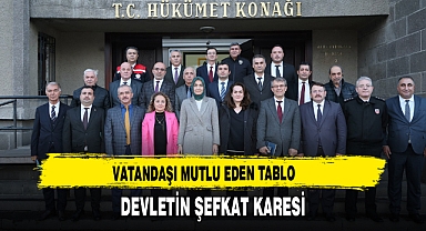 Vatandaşı Mutlu Eden Tablo Devletin Şefkat Karesi