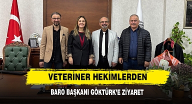 Veteriner Hekimlerden Baro Başkanı Göktürk’e Ziyaret