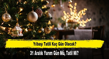 Yılbaşı Tatili Kaç Gün Olacak? 31 Aralık Yarım Gün Mü, Tatil Mi?