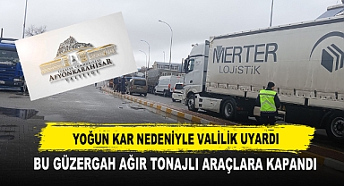 Yoğun Kar Nedeniyle Valilik Uyardı Bu Güzergah Ağır Tonajlı Araçlara Kapandı