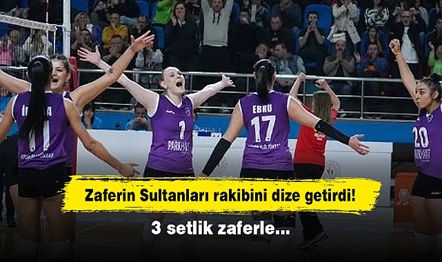 Zaferin Sultanları rakibini dize getirdi! 3 setlik zaferle…