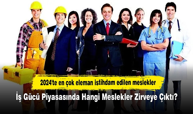 2024'te en çok eleman istihdam edilen meslekler: İş Gücü Piyasasında Hangi Meslekler Zirveye Çıktı?