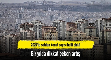 2024'te satılan konut sayısı belli oldu! Bir yılda dikkat çeken artış