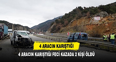 4 Aracın Karıştığı Feci Kazada 2 Kişi Öldü