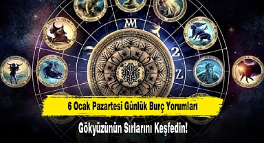6 Ocak Pazartesi Günlük Burç Yorumları: Gökyüzünün Sırlarını Keşfedin!