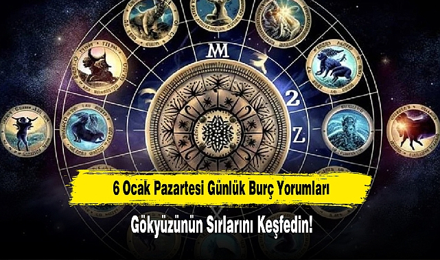 6 Ocak Pazartesi Günlük Burç Yorumları: Gökyüzünün Sırlarını Keşfedin!