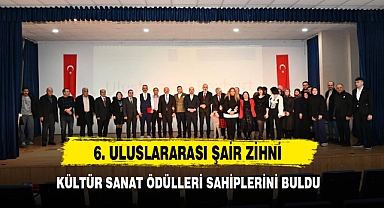 6. Uluslararası Şair Zihni Kültür Sanat Ödülleri Sahiplerini Buldu
