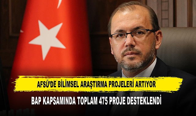 AFSÜ’de Bilimsel Araştırma Projeleri Artıyor