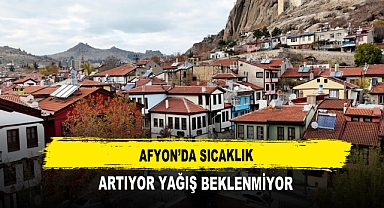 Afyon’da Sıcaklık Artıyor Yağış Beklenmiyor