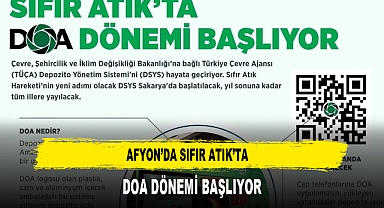 Afyon’da Sıfır Atık’ta DOA Dönemi Başlıyor