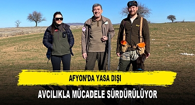 Afyon’da Yasa Dışı Avcılıkla Mücadele Sürdürülüyor