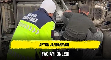 Afyon Jandarması Faciayı Önledi