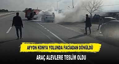 Afyon Konya Yolunda Faciadan Dönüldü