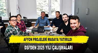 Afyon Projeleri Masaya Yatırıldı DSİ’den 2025 yılı çalışmaları