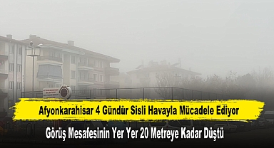 Afyonkarahisar 4 Gündür Sisli Havayla Mücadele Ediyor