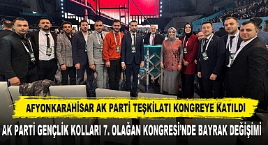 Afyonkarahisar AK Parti Teşkilatı Kongreye Katıldı