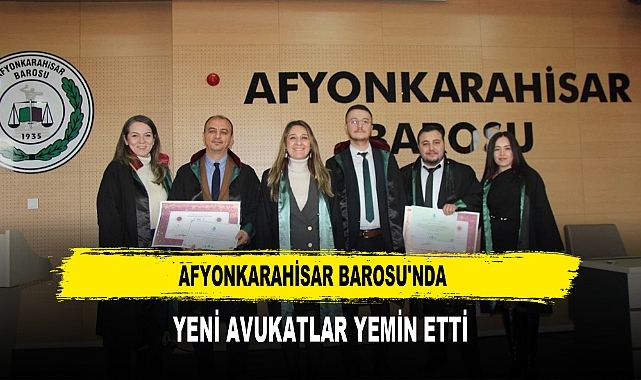 Afyonkarahisar Barosu'nda  Yeni Avukatlar Yemin Etti