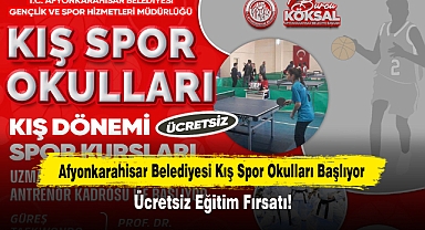 Afyonkarahisar Belediyesi Kış Spor Okulları Başlıyor: Ücretsiz Eğitim Fırsatı!