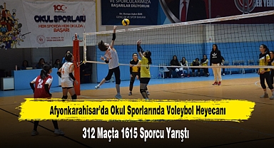 Afyonkarahisar'da 1615 Genç Voleybol İçin Sahaya İndi