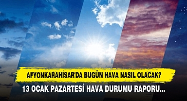 AFYONKARAHİSAR'DA BUGÜN HAVA NASIL OLACAK?