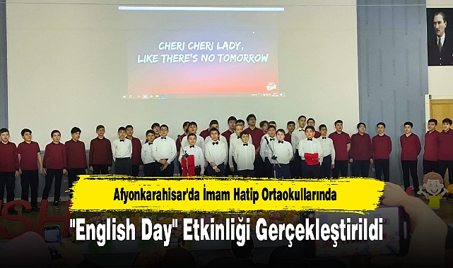 Afyonkarahisar'da İmam Hatip Ortaokullarında "English Day" Etkinliği Gerçekleştirildi