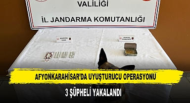 Afyonkarahisar’da Uyuşturucu Operasyonu: 3 Şüpheli Yakalandı
