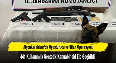 Afyonkarahisar’da Uyuşturucu ve Silah Operasyonu