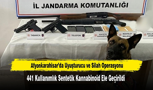 Afyonkarahisar’da Uyuşturucu ve Silah Operasyonu