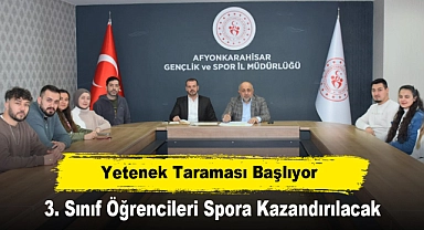 Afyonkarahisar’da Yetenek Taraması Başlıyor: 3. Sınıf Öğrencileri Spora Kazandırılacak