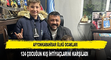 Afyonkarahisar Ülkü Ocakları 124 Çocuğun Kış İhtiyaçlarını Karşıladı