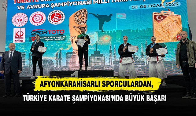 Afyonkarahisarlı Sporculardan, Türkiye Karate Şampiyonası'nda Büyük Başarı