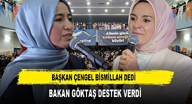 AK Kadınların Başkanı Çengel Bismillah Dedi Bakan Göktaş Destek Verdi