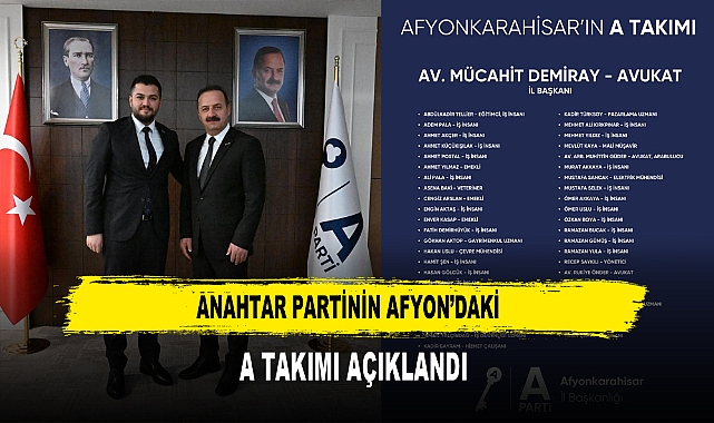 Anahtar Partinin Afyon’daki  A Takımı Açıklandı