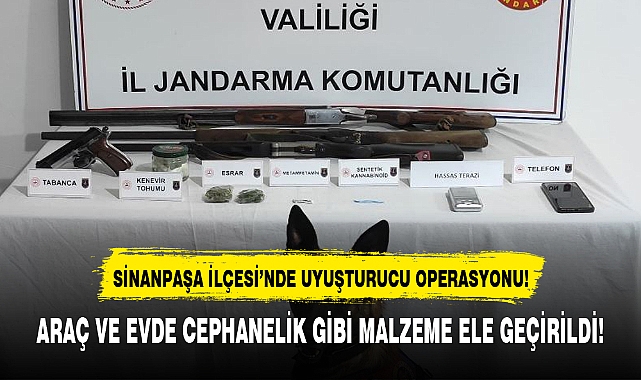 ARAÇ VE EVDE CEPHANELİK GİBİ MALZEME ELE GEÇİRİLDİ!