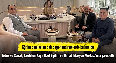 Artuk ve Çakal, Kardelen Kaya Özel Eğitim ve Rehabilitasyon Merkezi’ni ziyaret etti