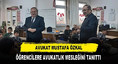 AVUKAT MUSTAFA ÖZKAL, ÖĞRENCİLERE AVUKATLIK MESLEĞİNİ TANITTI