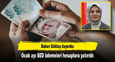 Bakan Göktaş duyurdu: Ocak ayı SED ödemeleri hesaplara yatırıldı