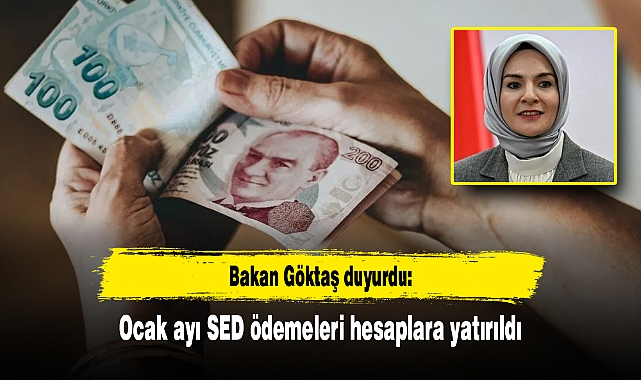 Bakan Göktaş duyurdu: Ocak ayı SED ödemeleri hesaplara yatırıldı