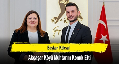 Başkan Köksal, Akçaşar Köyü Muhtarını Konuk Etti