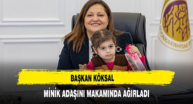 Başkan Köksal Minik Adaşını Makamında Ağırladı