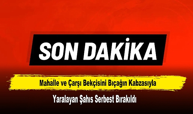 Bekçiyi Bıçağın Kabzasıyla Yaralayan Şahıs Serbest Bırakıldı