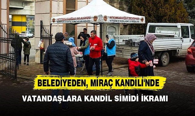 Belediyeden, Miraç Kandili'nde Vatandaşlara Kandil Simidi İkramı