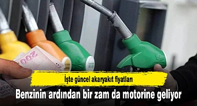Benzinin ardından bir zam da motorine geliyor