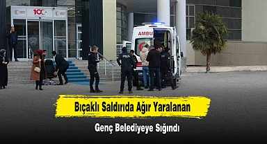 Bıçaklı Saldırıda Ağır Yaralanan Genç Belediyeye Sığındı