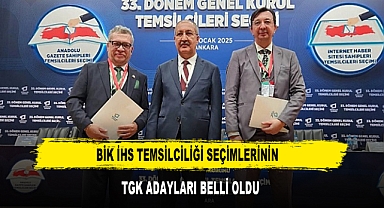 BİK İHS Temsilciliği Seçimlerinin TGK Adayları Belli Oldu