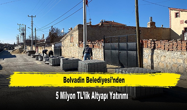 Bolvadin Belediyesi’nden 5 Milyon TL’lik Altyapı Yatırımı