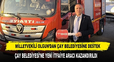 Çay Belediyesi Filosu Büyüyor Yeni İtfaiye Aracı Hizmete Giriyor
